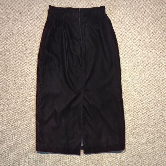 Vintage Norton McNaughton Maxi Skirt 10 Purple Velvet Goth Witchy Long - Picture 3 of 6
